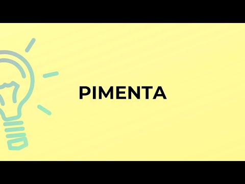 What is the meaning of the word PIMENTA?
