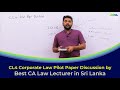 CL4 Pilot Paper Corporate Law By Chalana Perera