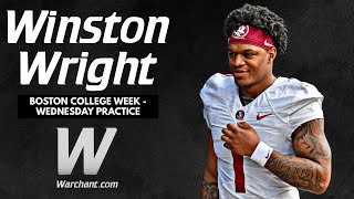 FSU Football | Winston Wright Interview | Boston College Week | Warchant TV #FSU