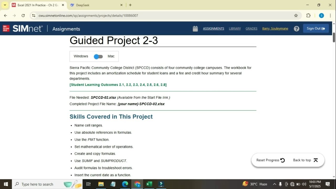 Excel 2021 In Practice – Ch 2 Guided Project 2-3 | Step-by-Step Tutorial for Beginners| SIMnet 2024