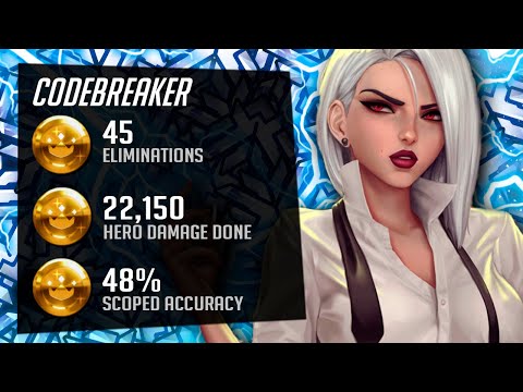Codebreaker Carry Ashe - 45 elims! [ Overwatch Season 35 Top 500 ]