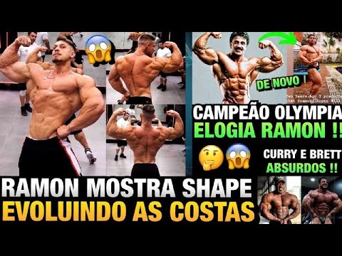 RAMON MOSTRA SHAPE E CAMPEÃO OLYMPIA O ELOGIA - CURRY E BRETT WILKIN BUGANDO TUDO + VINI MATHEUS