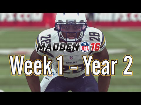 Madden 16 Chargers Connected Franchise Year 2 - Week 1 @ Chiefs - EP3
