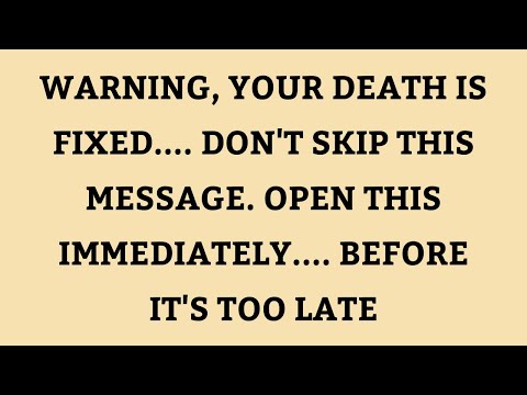 Angel message: WARNING, YOUR DEATH IS FIXED.... DON'T SKIP  💌 God message || Universe message