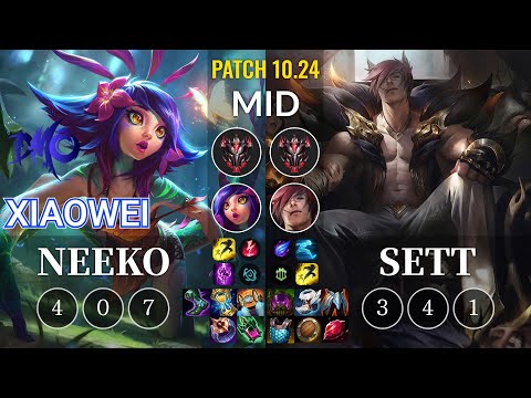 DMO Xiaowei Neeko vs Sett Mid - KR Patch 10.24