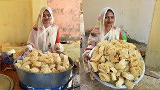 परफेक्ट खाजा बनाने की विधि || Big Khaja Sweet Recipe Indian Village Style Manisha Kitchen Hindi