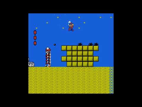 (WARNING: FLASHING LIGHTS) Super Mario Bros. 2 Game Genie Code: OXNYSZTX - Glitched animation frames