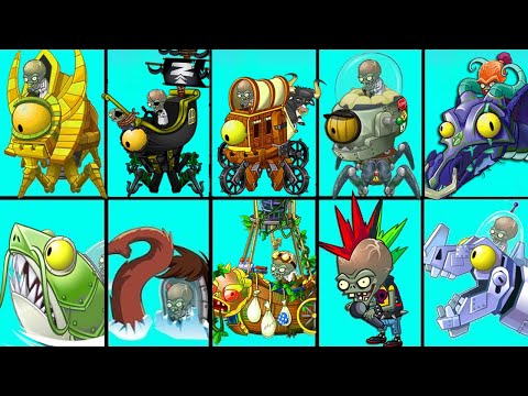 PvZ 2 Zomboss Battlez - Random All Plants Level 1 Vs Power Upgrade All World Zombots