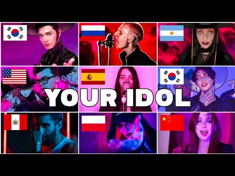 YOUR IDOL - HUNTRI/X - Who Sang It Better - Saja Boys / Kpop Demon Hunters (20 Different Countries)