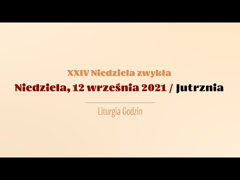 #Jutrznia | 12 września 2021