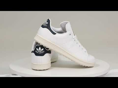 adidas Stan Smith Golf Shoes (White/Navy/Off White)
