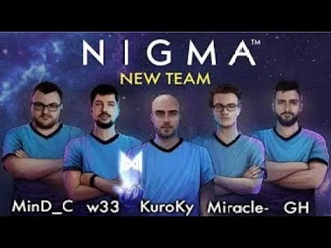 Miracle  NEW TEAM NIGMA is Back in Pro Scene! Great Practice w ⁄ w33 and Mind C Rank Gameplay Dota 2