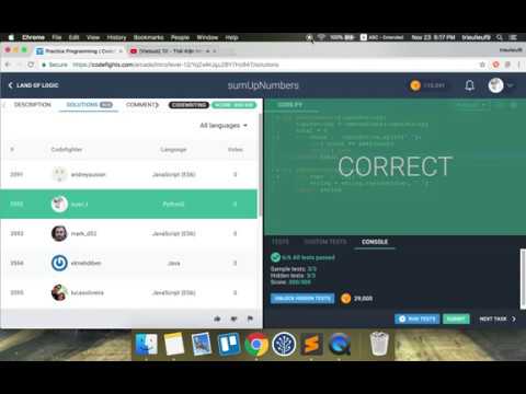 Sumupnumbers Codefights Python