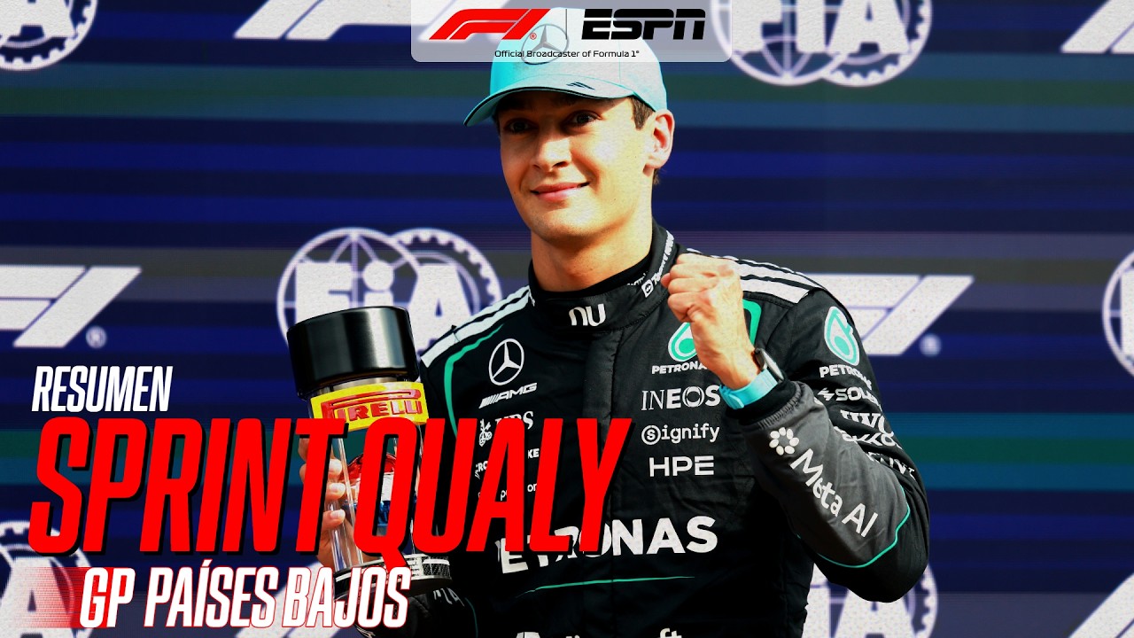 POLE DE RUSSELL EN LA SPRINT QUALY DE PAÍSES BAJOS, NORRIS 2° Y LECLERC 3° | COLAPINTO 13° | RESUMEN