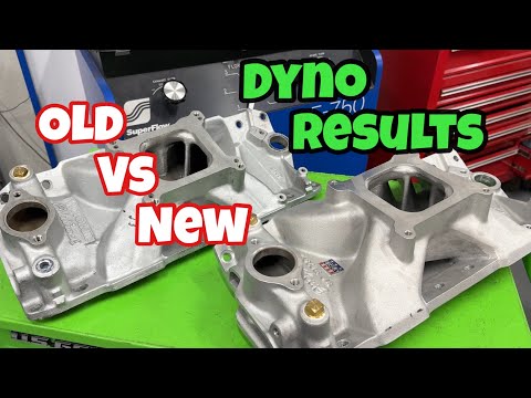 Old Eldelbrock Vic Jr vs New Edlelbrock Vic Jr Dyno Results