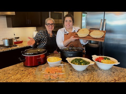 Using Freezer Meals to Pull Together a LARGE Family Dinner!