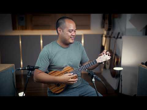 Kamaka HF 3D 211707 Koa Tenor w Uke Logic Hard Tension Low G Set