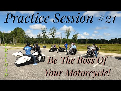 Practice Session #21 - Advanced Slow Speed Motorcycle Riding Skills