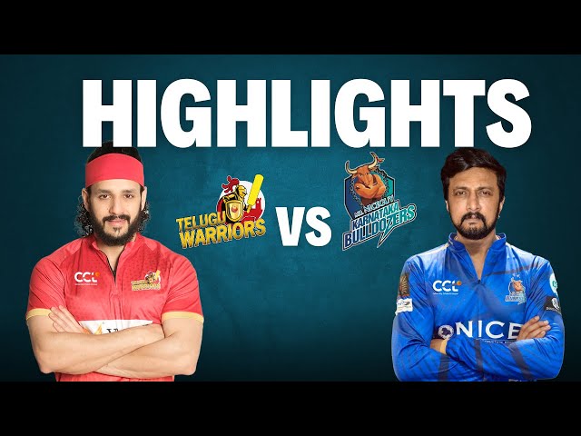 CCL 2025 Match 2 Highlights – Karnataka Bulldozers vs Telugu Warriors | #A23Rumy #CCL2025
