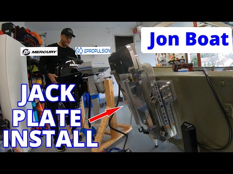 Atlas Micro Jacker Step-By-Step Jon Boat Install for ePropulsion Navy 6.0 & Mercury 9.9 Motor