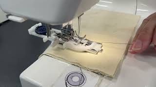 How to sew a button hole on the Janome My Excel 18W