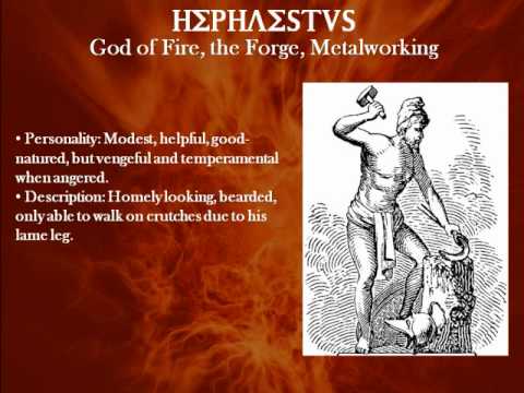 Hephaestus - The Greek God of Fire, the Forge, Metalworking