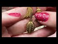 Antique French 18ct Gold Locket Tassel Pendant #7710