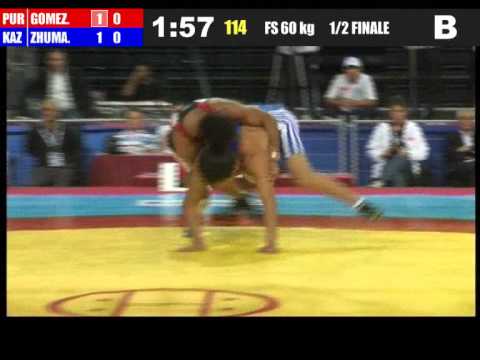 60kg - Franklin Gomez Matos (PUR) vs Dauren Zhumagazyyev (KAZ) 2011 world championship