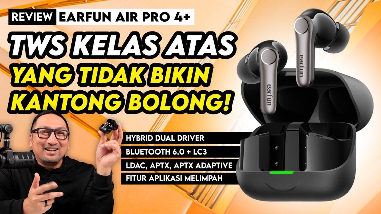 Suara Berkelas yg Tidak Bikin Kantong Bolong! Premium Tapi Terjangkau - Review EarFun Air Pro 4+