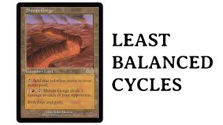 44 of the Least Balanced Card Cycles in Magic, Ranked