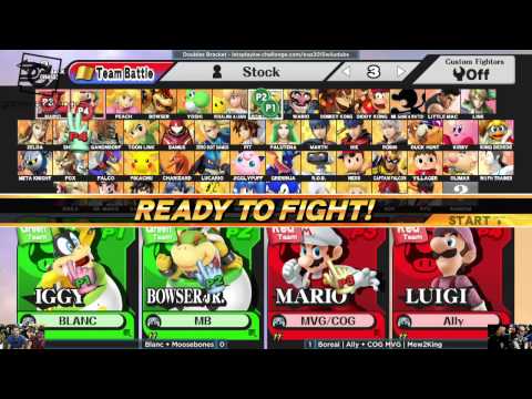 EXP 2015 --- SM4SH: Blanc + Moosebones vs Boreal  Ally + COG MVG  Mew2King