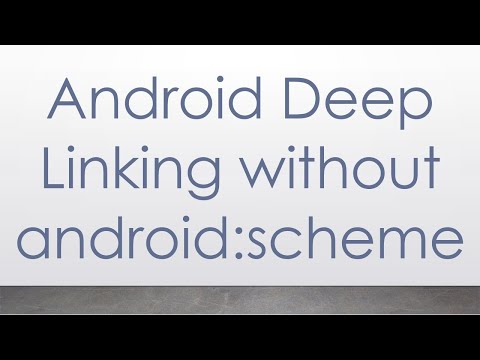 Android Deep Linking without android:scheme