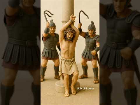 Roman Soldiers Scourge Jesus – A Moment of Suffering and Endurance