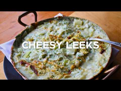 Cheesy Leeks - Simple, humble, comfort food.