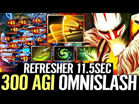 🔥 300 AGI Juggernaut Fastest Carry — Refresher Shard + Butterfly Swift Blink IMBA Build Dota 2 Pro