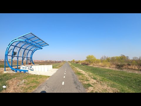 Pista biciclete Serbia Timisoara martie2020 Popas Livada Podul Modos TimeWarp 2.0 GoPro Hero 8 Black