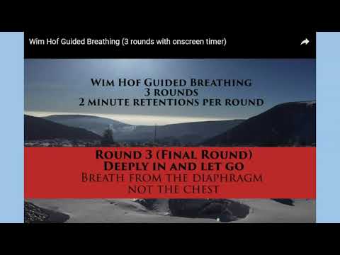 WimHof Guided Breathing (3 Rounds...2min breath holds...15se