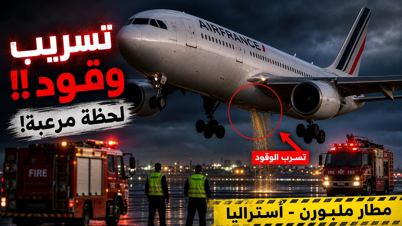 وثائقي امن المطارات | لماذا تُفرغ الطائرات وقودها فوق البحر؟ لحظات خطيرة داخ?
