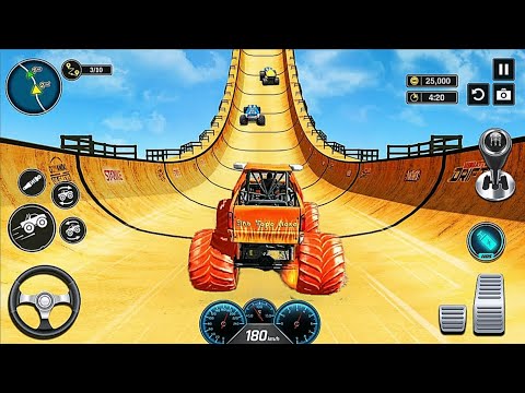 Monster Truck Stunt Racing - Car Game - Android Gameplay 😍