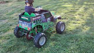 Crazy fast GRAVE DIGGER Power Wheels - updated and even faster!