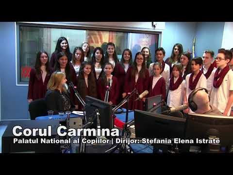 Corul Carmina - Palatul National al Copiilor - la Radio Romania Actualitati