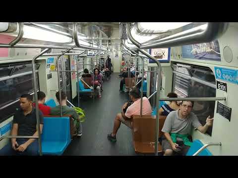 Trecho entre Parada Inglesa e Tucuruvi no TUE E10 (Visão do Salão) - Linha 1 Azul