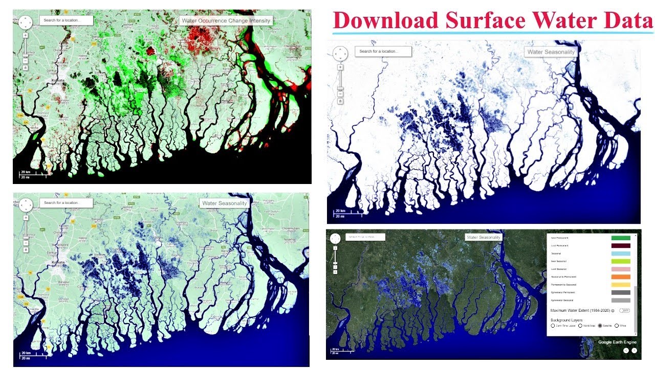 Surface Water Data of any location of the World for free