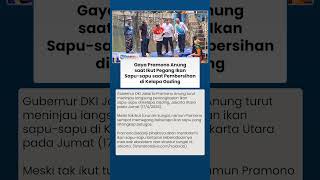 Momen Pramono Anung Pegang Ikan Sapu-sapu di Kelapa Gading, Janji Basmi dari Kali Jakarta