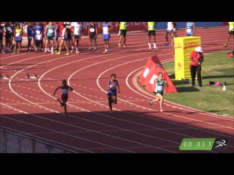 Girls 15 100m Heat 2