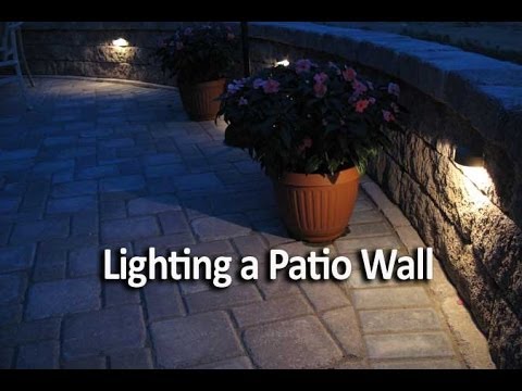 How to Add Lighting to a Patio Wall