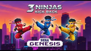 3 Ninjas Kick Back - Sega Genesis / Sega Mega Drive (Gameplay)