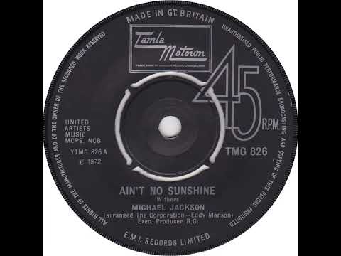 UK New Entry 1972 (159) Michael Jackson - Ain't No Sunshine