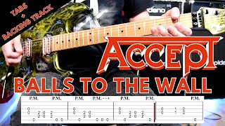 Balls to the Wall Accept cover / Tablatures / Leçon / Tuto / Backing track