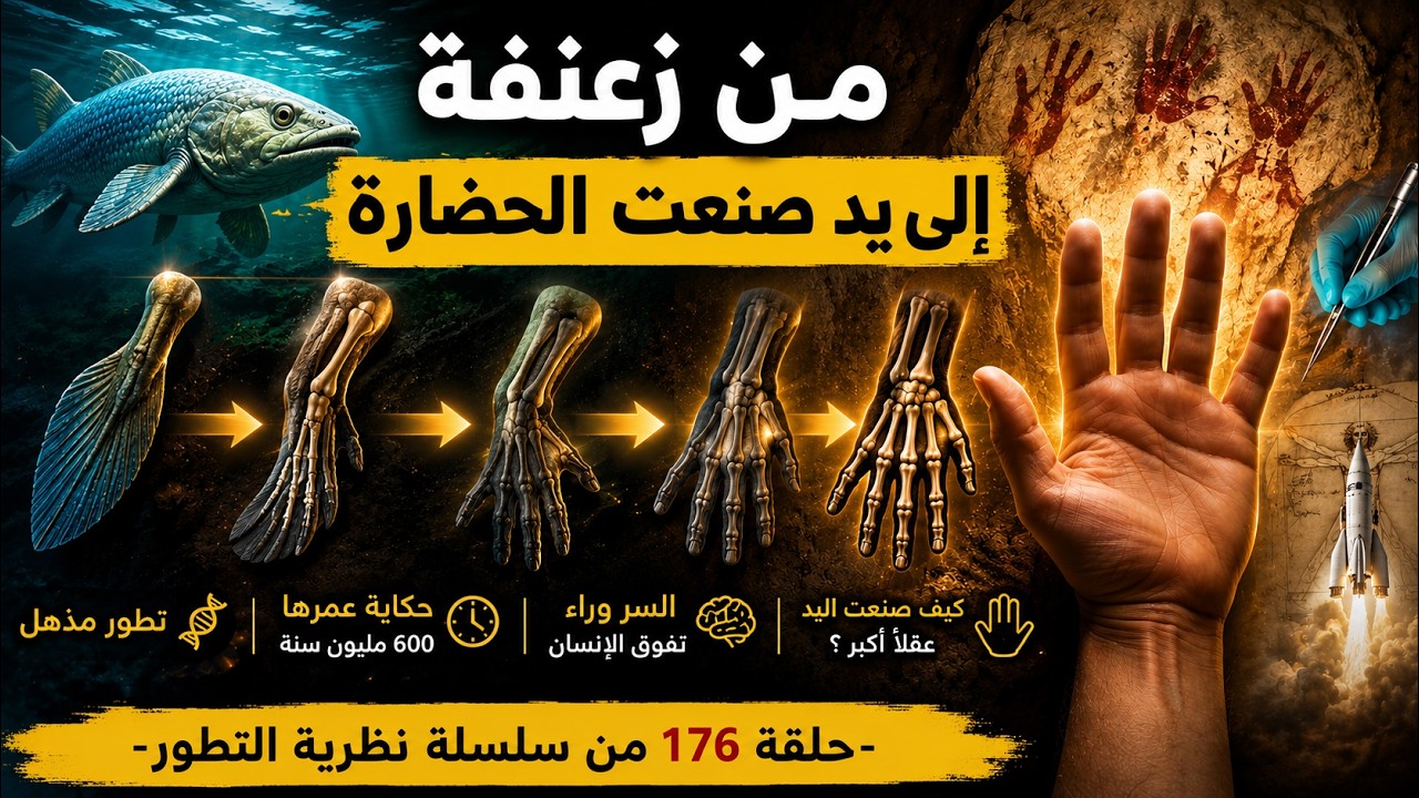 كيف تحولت زعنفة سمكة إلى يد تبني الحضارات؟